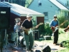 The Turbines howl at Rikki and Bob Gallagher's party, circa 2001. Photo by Jeff Stanton.