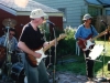 Ken Reynolds, Doug Hubley and Gretchen Schaefer -- the Howling Turbines, circa 2001, in a party at the Westbrook home of Rikki and Bob Gallagher. Photo by Jeff Stanton.