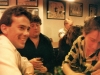 A Monday Night Boozeness meeting at Three Dollar Dewey\'s, 1985. From left, Ken Reynolds, Chris Bruni, two unknown subjects, Kathren Torraca.