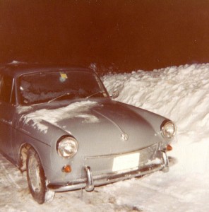 Oh, my love: The doomed first Squareback, winter 1977. Instamatic photo/Hubley Archives.