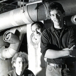 A Fashion Jungle publicity shot, taken c. 1987 in Steve's cellar. Photo by Minolta self-timer. Hubley Archives