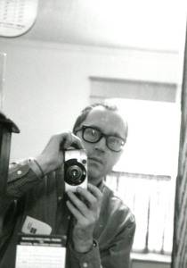 Your author in a film selfie, shot in the bedroom mirror in 1999. Notice the Concord Coach schedule tucked in the mirror frame in case we needed to make a quick getaway. Hubley Archives.