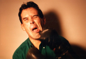 Ken seemed to take the theme quite seriously in this outtake from the 1998 boxing-poster photo session. Hubley Archives.