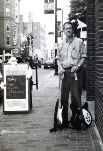 DH and the boys outside the Taverna during a Howling Turbines gig on Aug. 1, 1999. Photo by Jeff Stanton.