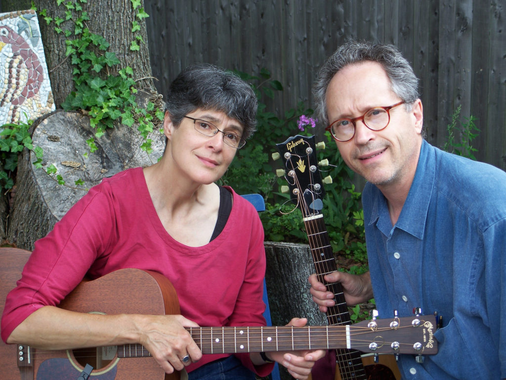 Gretchen Schaefer and Doug Hubley look skeptical in a 2008 publicity image. Photo by Kodak self-timer / Hubley Archives.